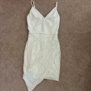 White sparkly fancy part dress